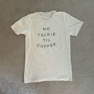No Talkie Til Coffee Graphic Tee